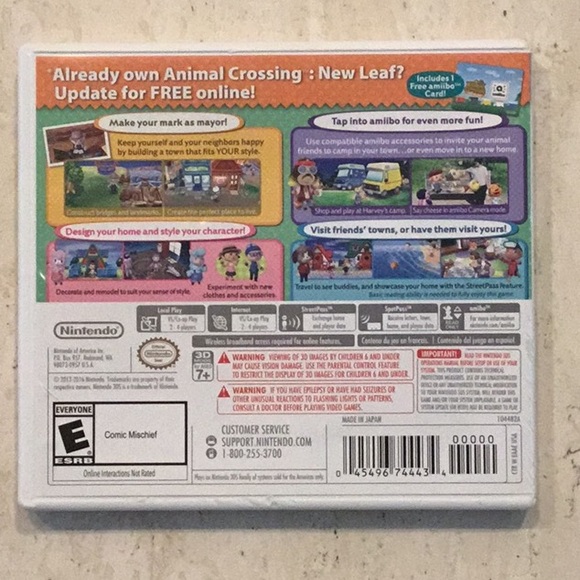 Animal Crossing New Leaf Welcome Amiibo Nintendo 3DS Game Nintendo Selects - Picture 3 of 11